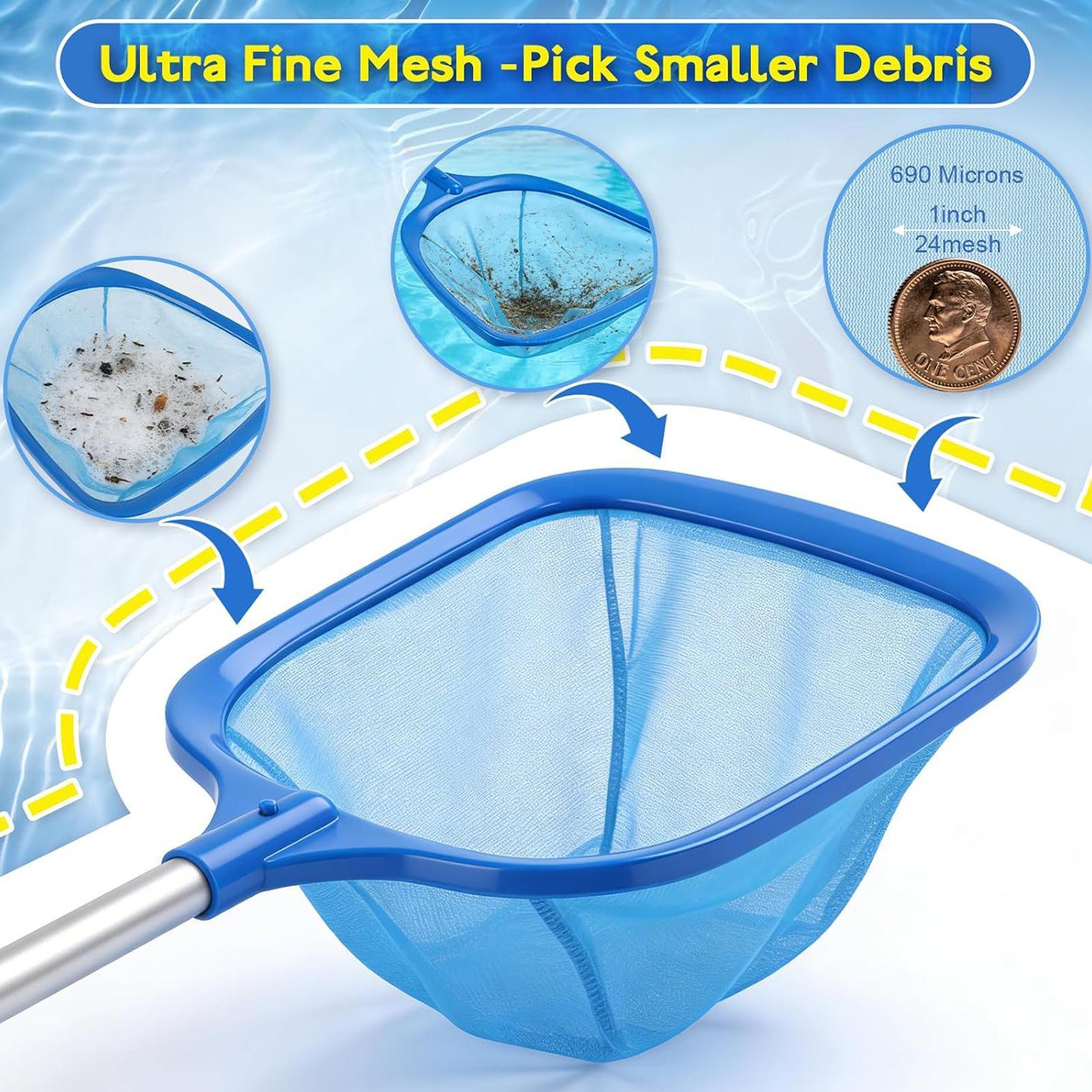 Pool Skimmer Net - Rede de Limpeza para Piscina, Skimmer
