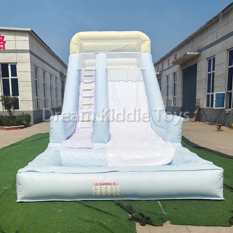 Water Slide Inflatable - Tobogã inflável comercial com piscina de