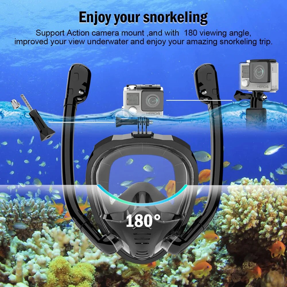 Máscara de snorkel facial comp - Snorkel Mask Full Face avaliação e preço