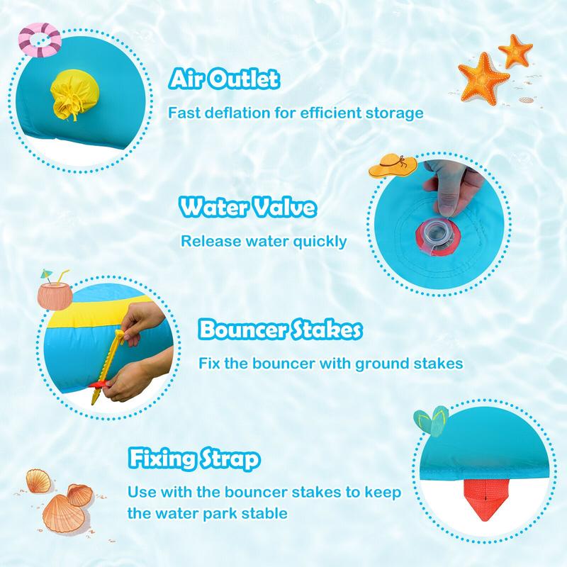 Parque Aquático Inflável com C - Water Slide Inflatable avaliação e preço
