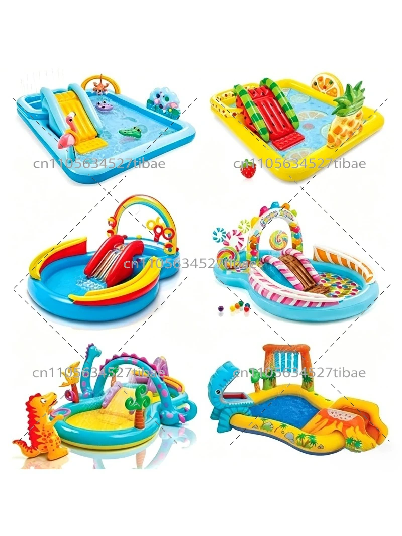 Piscina Inflável Arco-Íris par - Water Slide Inflatable avaliação e preço