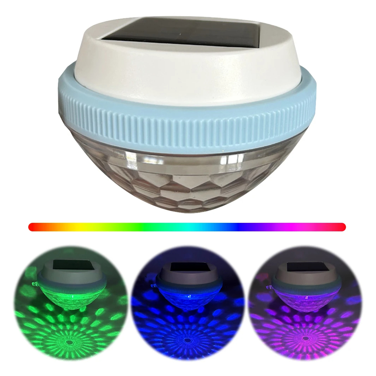Solar flutuante piscina luz re - Pool Light Solar Rechargeable avaliação e preço