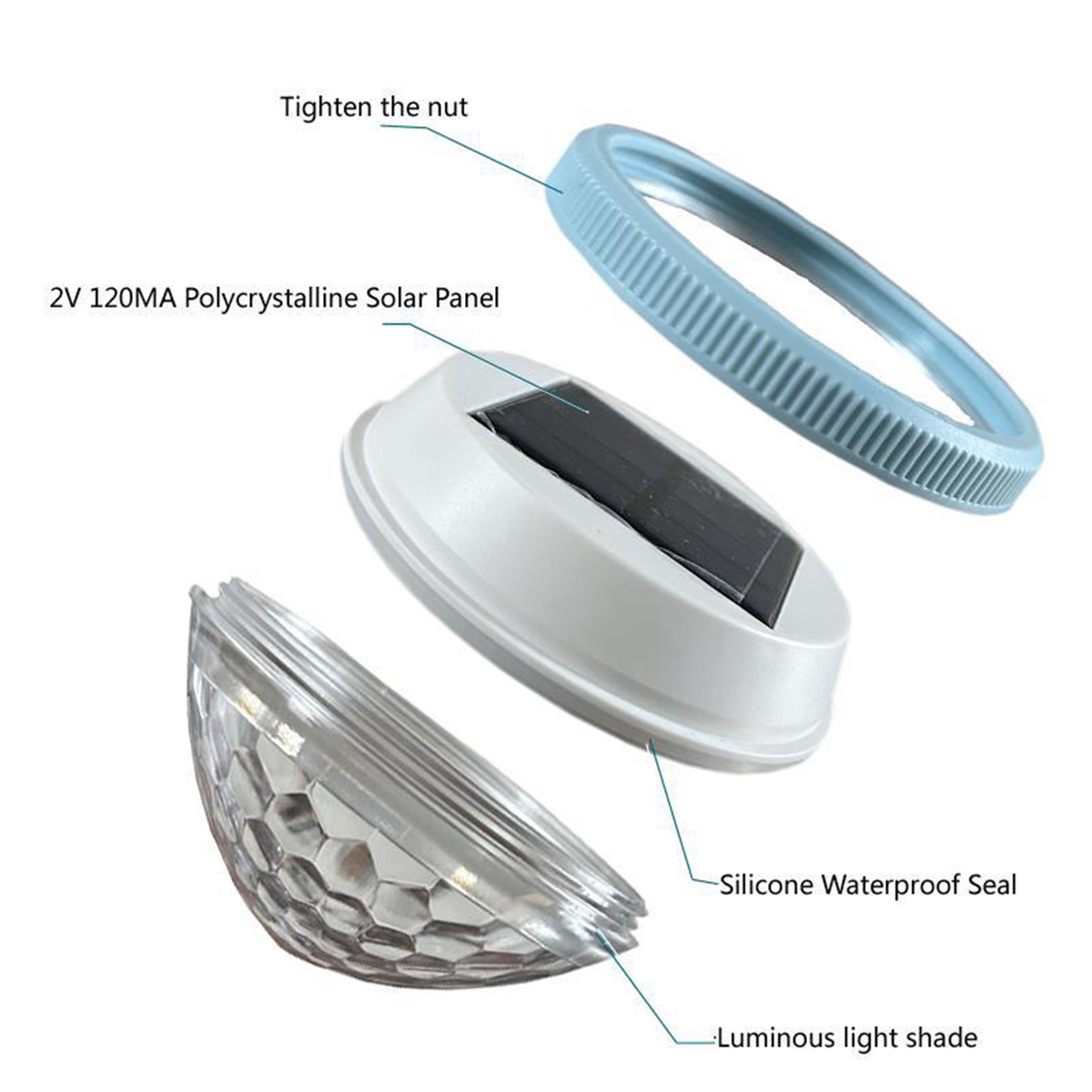 Solar flutuante piscina luz re - Pool Light Solar Rechargeable avaliação e preço