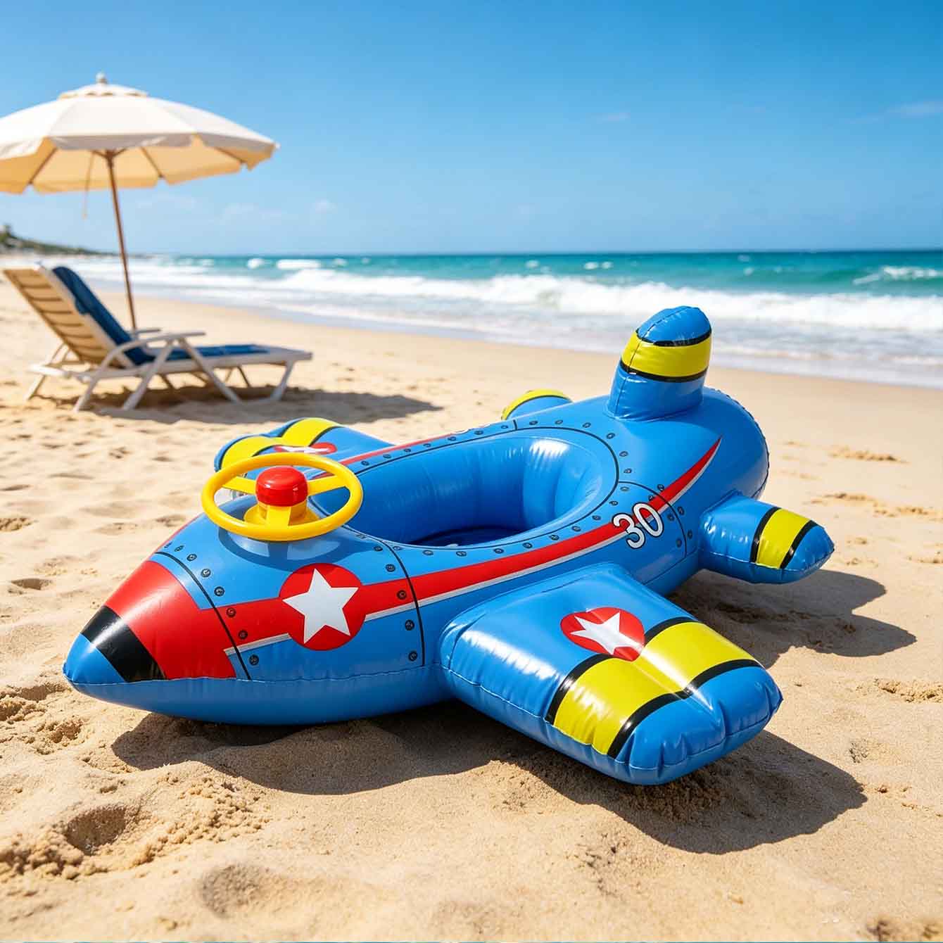 1PC Boia Inflável de Avião par - Pool Float Ring Inflatable avaliação e preço