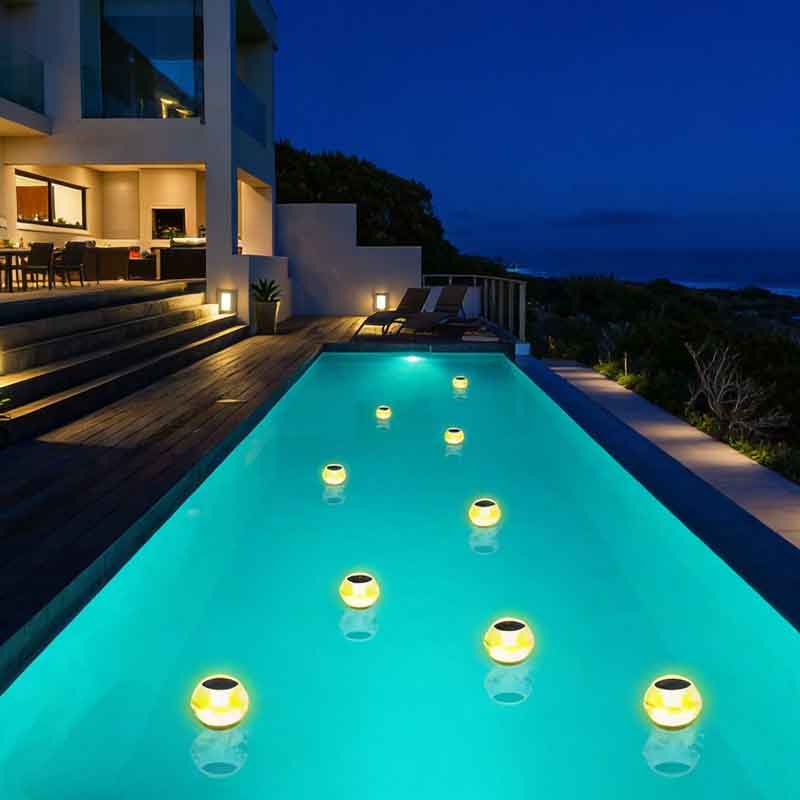 Luz Solar Flutuante para Pisci - Pool Light Solar Rechargeable avaliação e preço