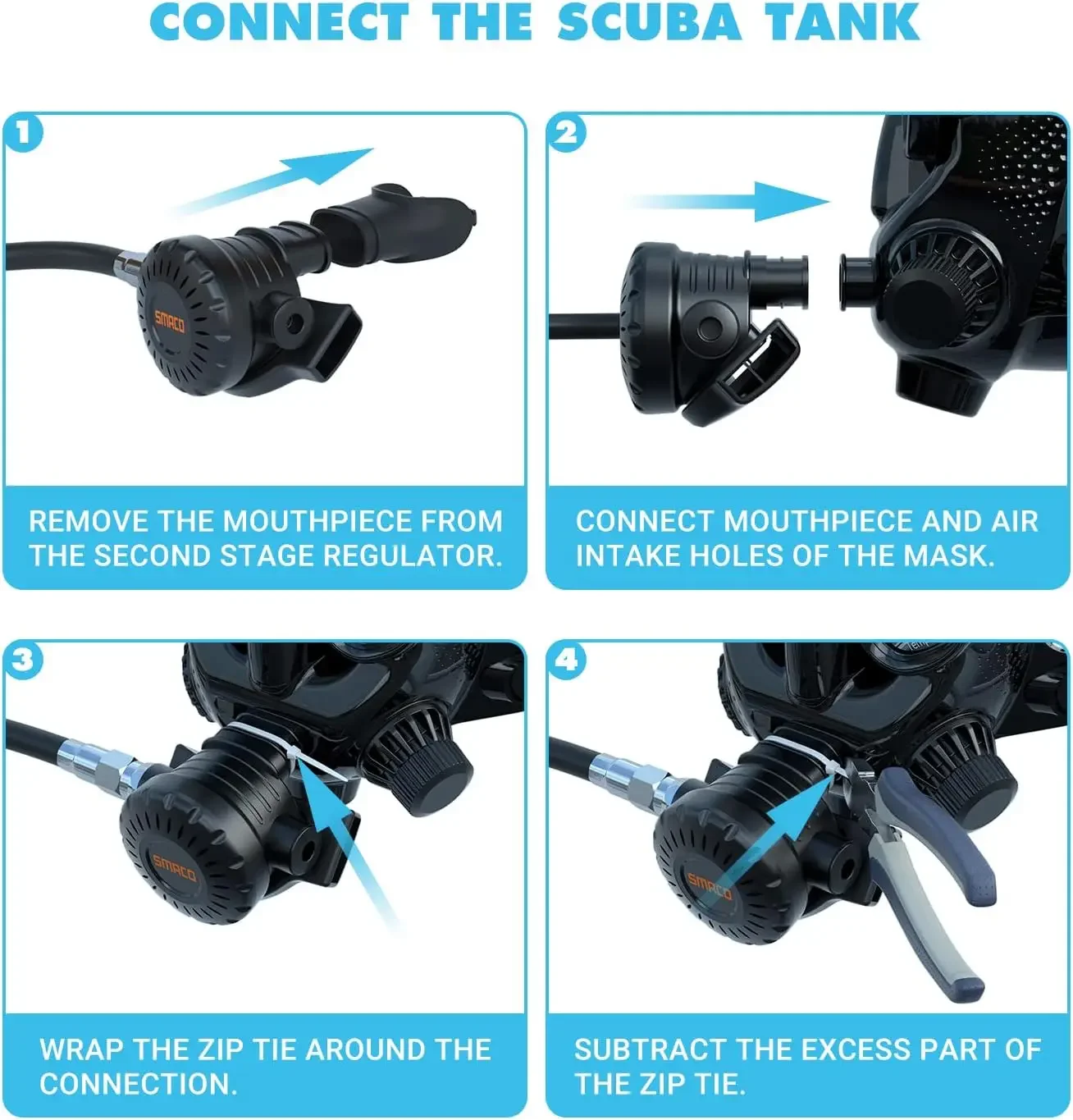 Máscara de mergulho facial TRI - Snorkel Mask Full Face avaliação e preço