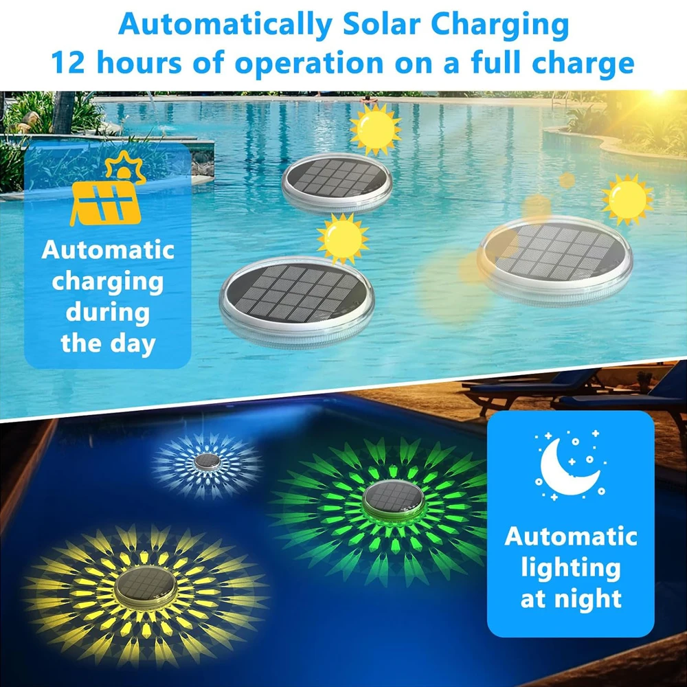Agradável solar recarregável f - Pool Light Solar Rechargeable avaliação e preço