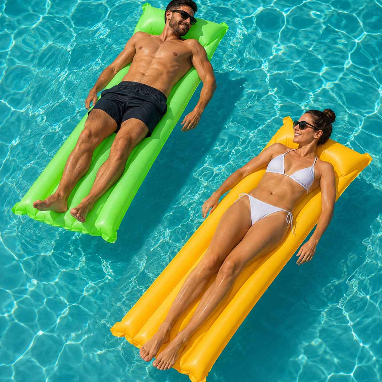 1PC Colchão Inflável Flutuante - Pool Float Ring Inflatable avaliação e preço
